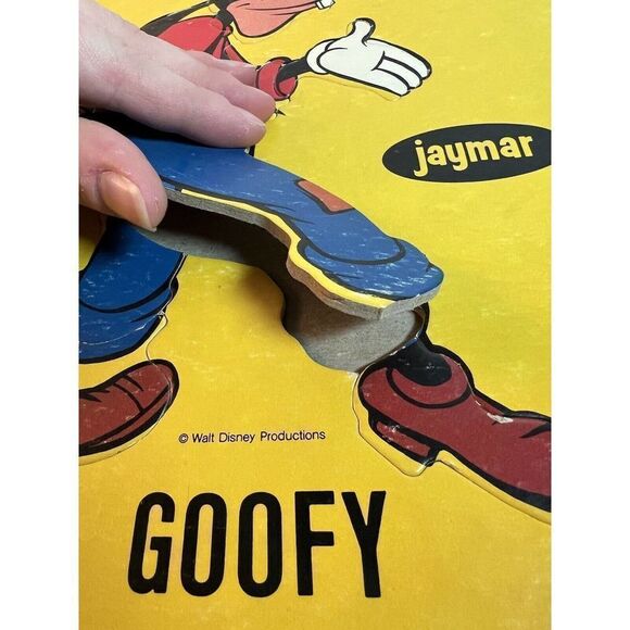 Vintage Disney Jaymar Tray Thick Puzzle Goofy - Picture 4 of 8